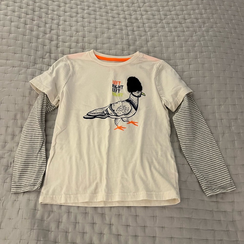 GUC Mini Boden Pigeon Guardsmen Left Right Left Shirt Size 7-8